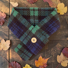 Load image into Gallery viewer, Blue/ Green Tartan Scarf