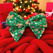 Load image into Gallery viewer, Christmas Gingerbread Joy sailor Bow