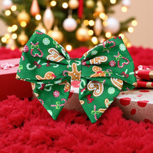 Load image into Gallery viewer, Christmas Gingerbread Joy sailor Bow