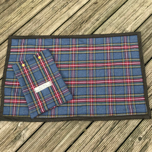 Blue Tartan Sit Mat