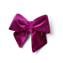 Load image into Gallery viewer, Velvet Sailor Bow Magenta