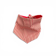 Load image into Gallery viewer, Red Stripe Reversible Bandana