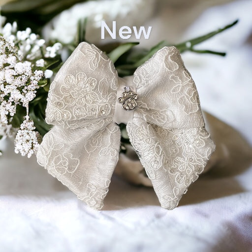 Wedding Sailor Bow Ivory / Lace