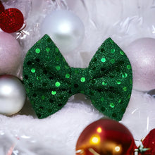 Load image into Gallery viewer, Green Sparkle Bow