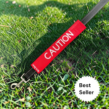 Load image into Gallery viewer, Bert's Bows Dog Lead Warning Sleeve: "Caution" Text.