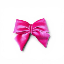 Load image into Gallery viewer, Velvet Sailor Bow Pink
