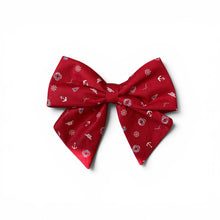 Load image into Gallery viewer, Red Nautical Sailor Bow