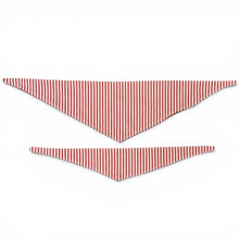Load image into Gallery viewer, Red Stripe Reversible Bandana