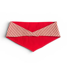 Load image into Gallery viewer, Red Stripe Reversible Bandana