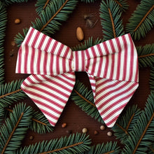 Load image into Gallery viewer, Red Stripe Sailor Bow