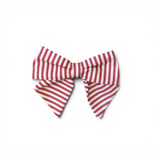 Load image into Gallery viewer, Red Stripe Sailor Bow
