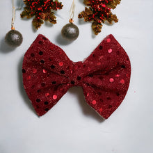 Load image into Gallery viewer, Sparkle Bow  Red