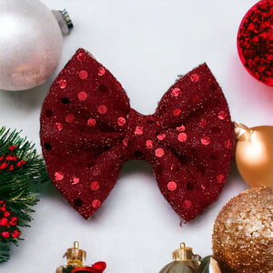 Sparkle Bow  Red