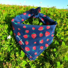Load image into Gallery viewer, Strawberry Bloom Dog Bandana
