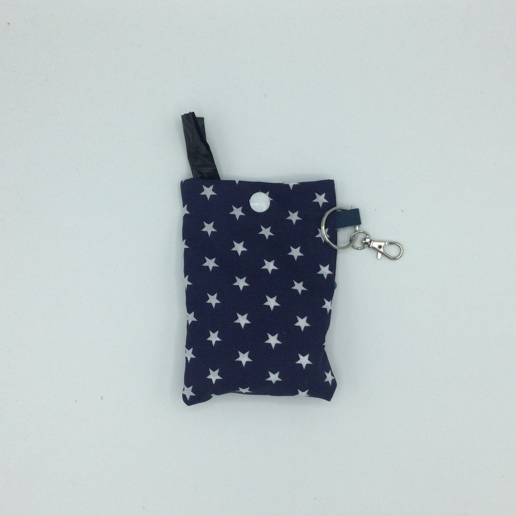 Blue Stars Poop Bag Holder