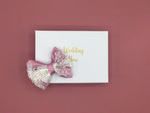 Load image into Gallery viewer, Wedding Bow Rose/Lace