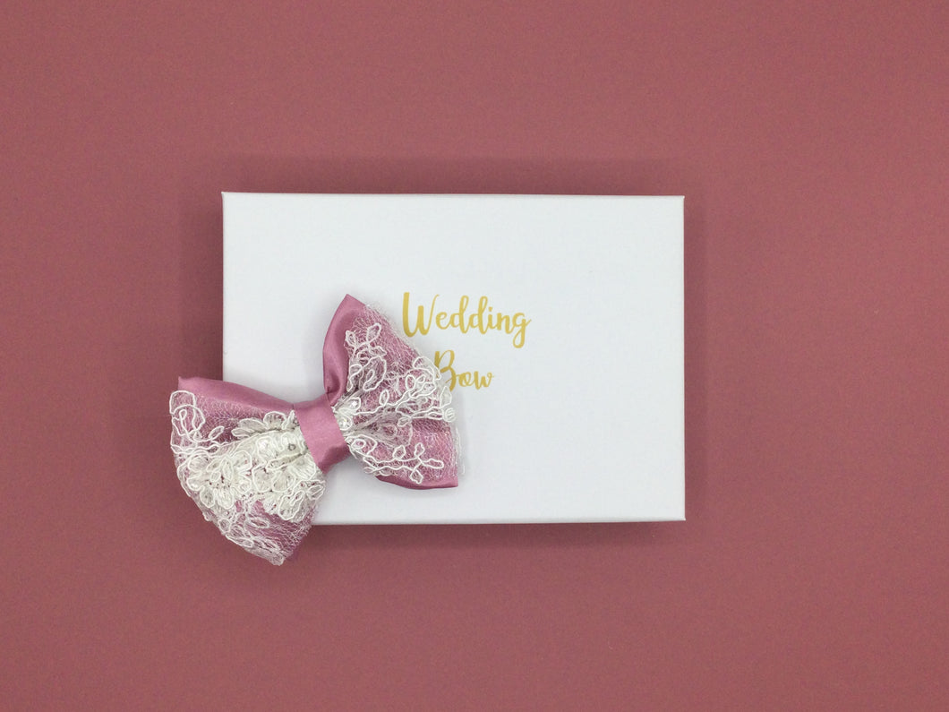 Wedding Bow Rose/Lace