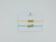 Load image into Gallery viewer, Gold Sparkle Bow Headband